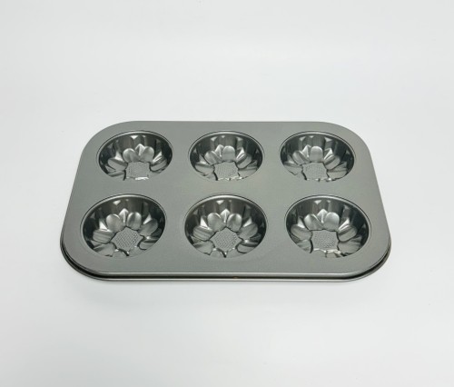 6 Cavity Flower Muffin Tray - BNBA