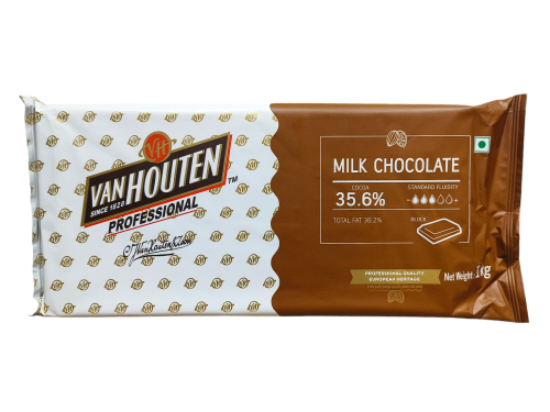Vanhouten Milk Chocolate 35.6% 1kg - BNBA