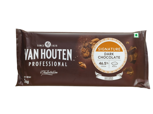 Vanhouten Dark Chocolate 46.5% 1kg - BNBA