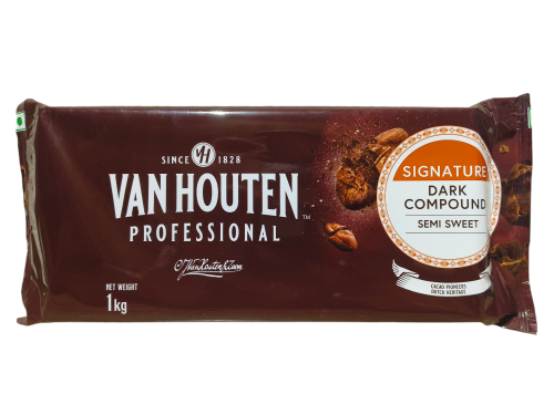 Vanhouten Dark Compound Semi Sweet 1kg - BNBA