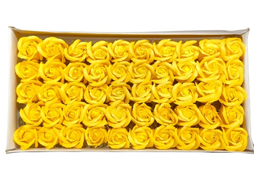 Dark Yellow Artificial Flowers For Cake (50pcs) - BNBA