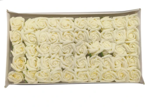 Off White Artificial Flowers For Cake (50pcs) - BNBA