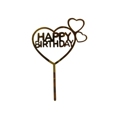 Cake Topper/Chinese Acrylic Cake Topper (Pack Of 10pcs) - BNBA